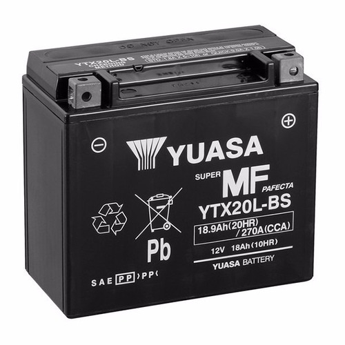 Bateria Yuasa Ytx20l-bs 12 Volt 18 Amper Gel Fas ** Moto