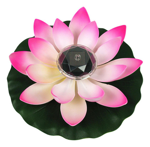 Lámpara Led Flotante De Loto, Luz Solar Led Flotante De
