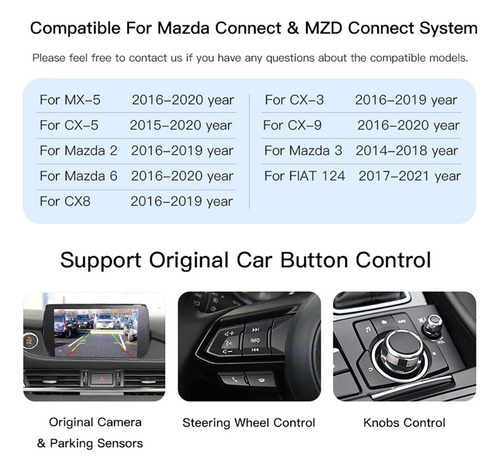 Para Mazda Carplay Android Auto Usb Module Tk78-66-9u0c Kit