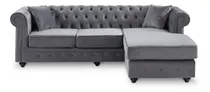 Comprar Sofa Chester Sillon Chesterfield 3 Cuerpos Mas Puff 210x160