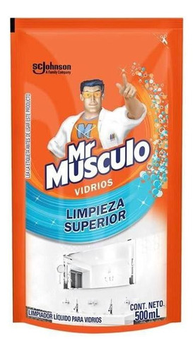 Limpiador Liquido Para Vidrios 500ml Mr. Musculo