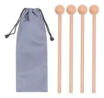 Comprar 2 Pares De Mazos De Madera, Palos De Percusión Para Glockens
