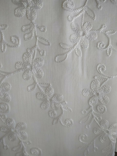 Imagen 2 de 2 de Kit! Cortina Baño Teflon Organza + Gancho Acero + Protector