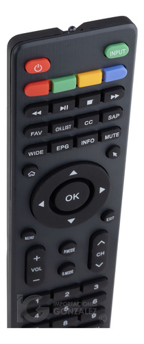 Control Remoto Compatible Con Pantalla Polaroid Ptv3215iled Tv Incluye 4 Pilas AAA Divitech®