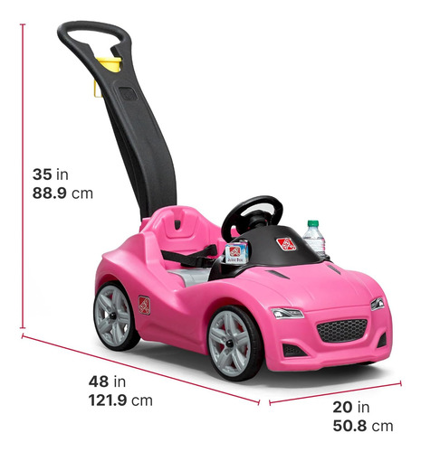 Coche Step2 Con Manija Para Llevar, Rosado