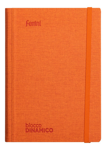 Libreta Ejecutiva Curpiel Premium Italiana Ferrini 18x25 C7 Color Naranja
