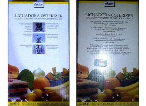 Licuadora Oster Osterizer Clasica De 3 Velocidades Acero