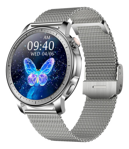 Smartwatch Mujer Metal Reloj Kingwear Android Kw10 Cardiaco 