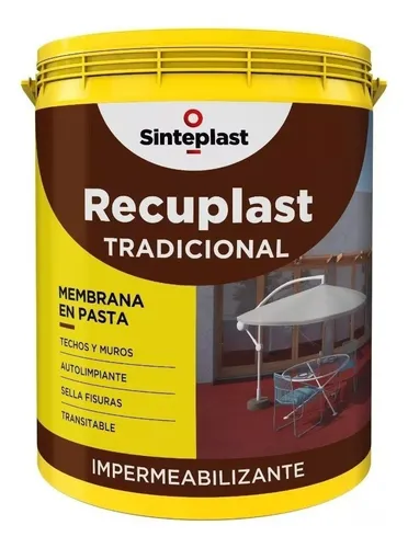 comprar Recuplast Tradicional Membrana Pasta Techo\u002Fmuro 4lt Pintumm