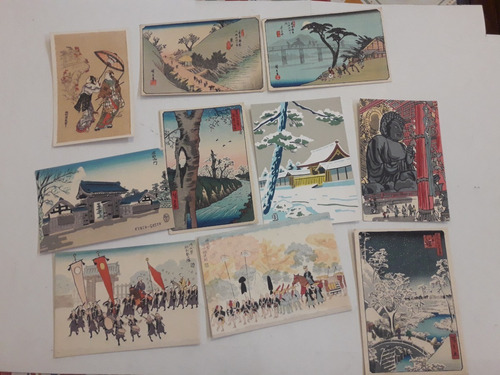 10 Tarjetas Postales Antiguas: Japon. Sin Uso