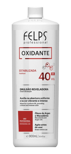 Felps Ox Água Oxigenada 40 Volumes 900ml + Brinde