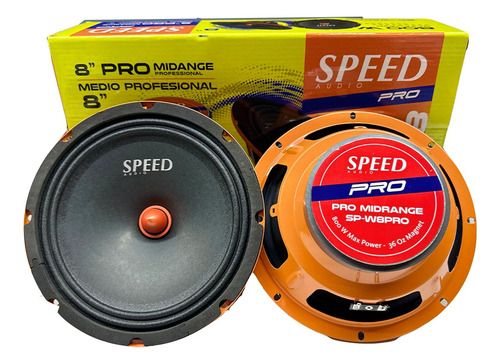 Par De Medios Rangos Open Show 8 PuLG 800w Speed Sp-w8pro