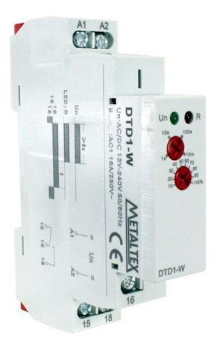 Temporizador Retardo Desenergização 12-240vca/cc Dtd1-w