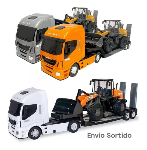 Caminhão De Brinquedo Iveco Hi-hay Com Empilhadeira - Bom Preço Magazine