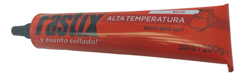 Sellador Sintetico Fastix Alta Temperatura X 100 Grs Rojo
