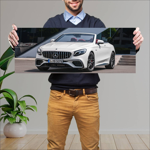 Cuadro 30x80cm Auto 2018 Mercedes Amg S 63 Cabri 997