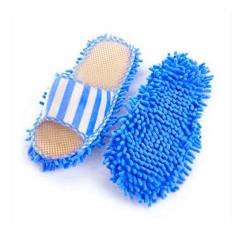 ¡ Zapatos De Microfibra Azul Limpia Policha Protege Piso !!