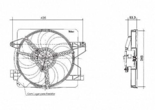 Electroventilador Valeo Ford Ka 1.0 1.6 Desde 1999 Con Aire