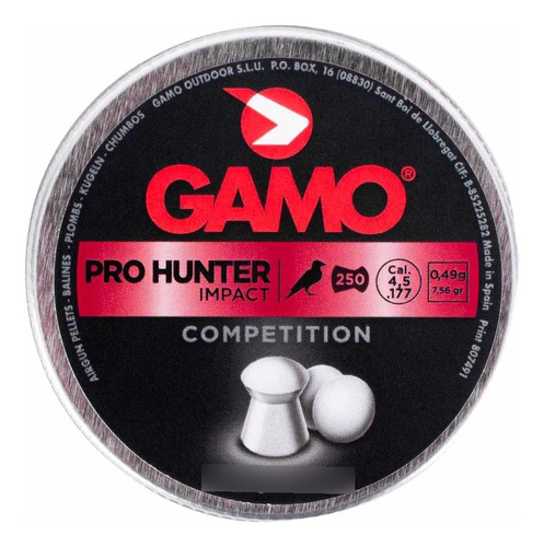 Chumbinho Gamo Pro Hunter Impact Competition 4.5mm 250un 