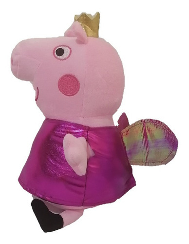 Peppa Pig Hada Super Suave Detalles Bordados 35 Cm 