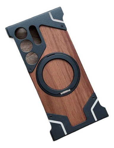 Funda De Metal Madera Maciza For Samsung S22/s23/s24 Ultra