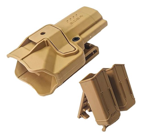 Imagen 1 de 10 de Funda Pistolera Boer Nivel2 Bersa Porta Cargador Doble Univ