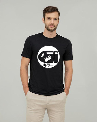 Polera Negra Super Mario Bill Bala Bullet