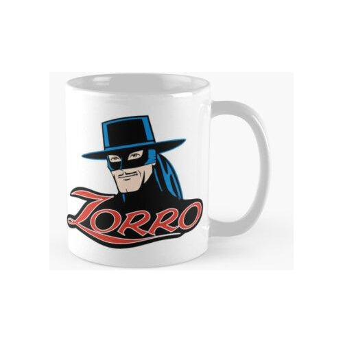 Taza Estilo Comic Zorro Con Logo Calidad Premium