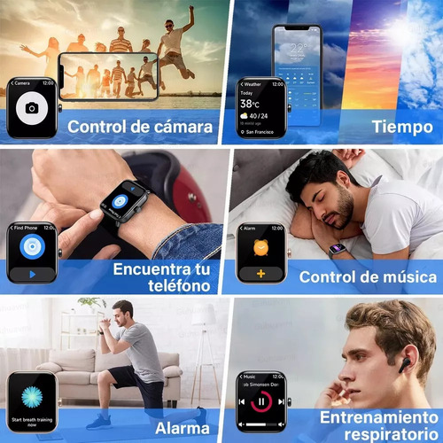 Moda Reloj Inteligente Mujer Hombre Bluetooth Llamada Watch 9 Smartwatch 44mm Smart Watch Compatible Con Motorola