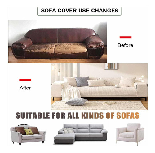 Id- Capa De Sofá Antiderrapante Capa De Sofá Em Forma De L