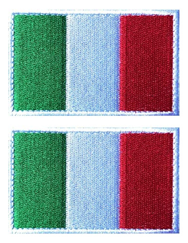 2 Parches De Bandera De Italia Aliplus Bordados Tácticos Mi