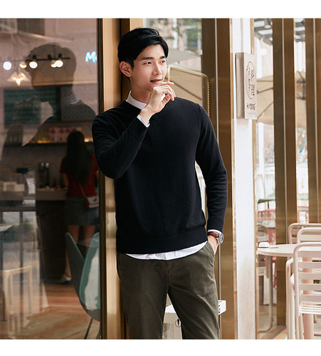 Suéter Hombre De Punto Moda Casual Cuello En V 100% Algodón