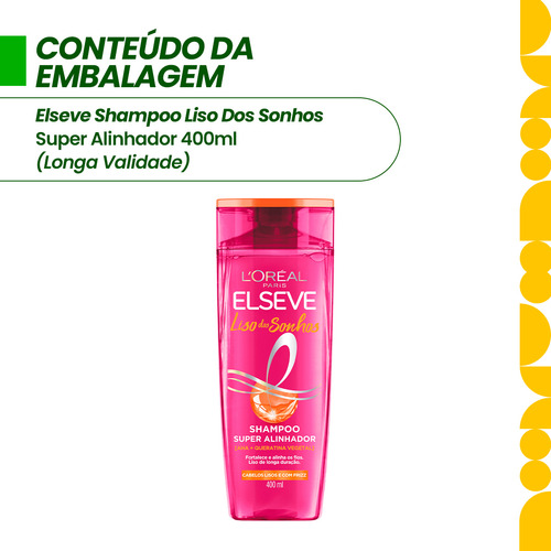 Shampoo Elseve Liso Dos Sonhos Super Alinhador Com 400ml