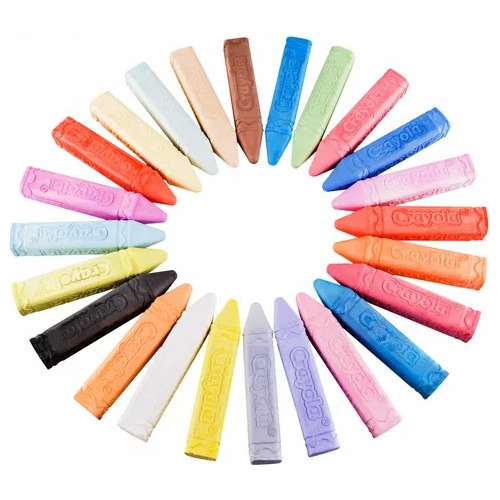 Crayola Gises Jumbo Lavables 3 Cajas, 72 Gises