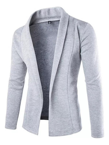 Chaqueta Blazer Masculino Manga Comprida Slim Fit Sweater W