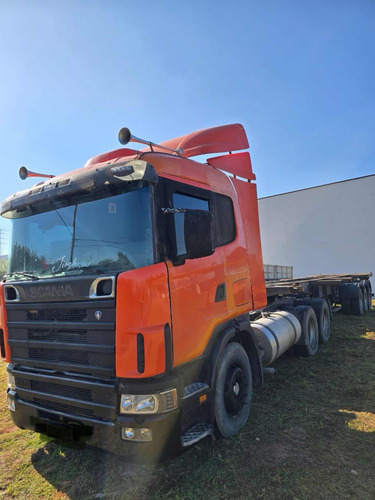 Carreta Porta Container E Cavalo Mecânico Scania