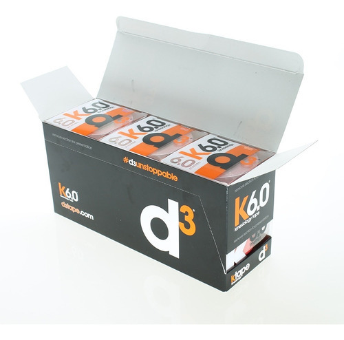 Fita de bandagem neuromuscular cinesiológico/6MTS/D3tape K6 cor branca