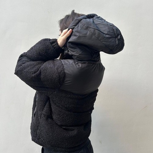 Campera De Abrigo Mujer Importada Combinada Con Corderito