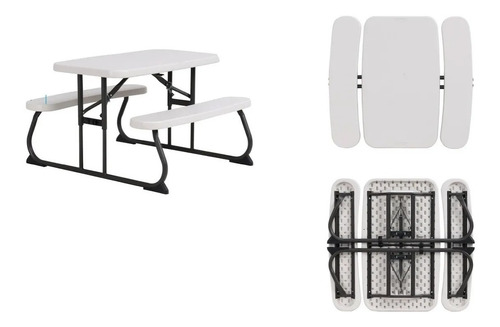Mesa Con Bancas Plegable Para Niños Lifetime Interior O Ext1