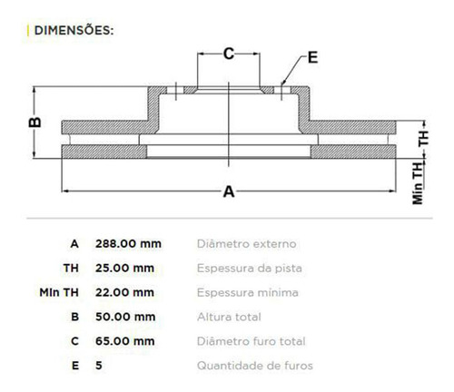 Par Disco Dianteiro Fremax Audi A3 1.4 2014-2019 (288mm)