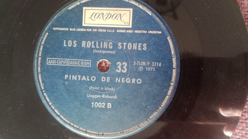 Vinilos Simples X 2 Rolling Stones Paint It Black Satisfacti
