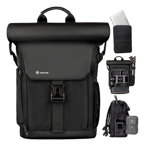 Mochila Tarion Para Camara Dslr Slr, 20.5l/negra