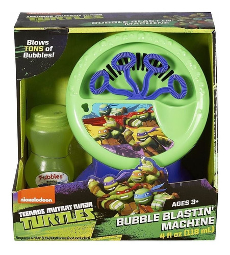 Maquina Para Hacer Burbujas Tortugas Ninja Blakhelmet E