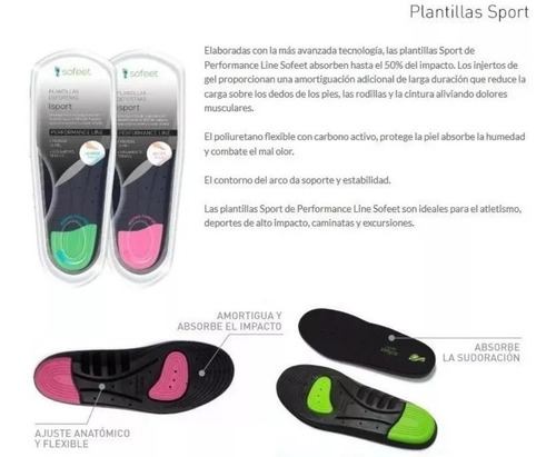 Plantilla Descanso Sofeet Sport Comfort Ortopédicas Olivos