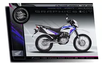 Comprar Calcos Honda Xr 150 Moto Blanca - Azul Y Magenta - Insignia