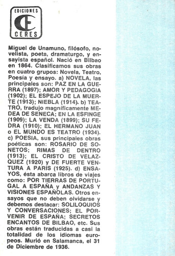 Nada Menos Que Todo Un Hombre / Unamuno (Usado)
