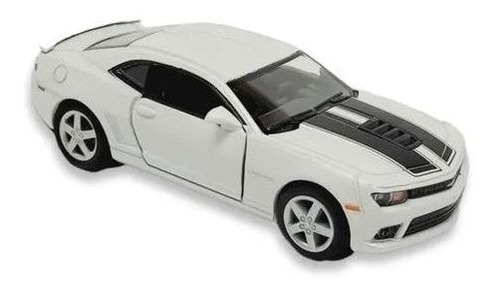 Miniatura Metal Chevrolet Camaro Branco 2014 Kt5383d