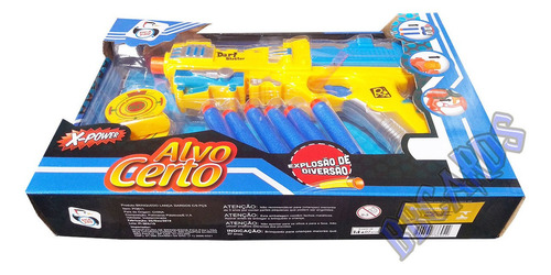 Pistola Super Dart Blaster Atira Dardos De Espuma Soft