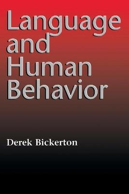 Libro Language And Human Behavior - Derek Bickerton