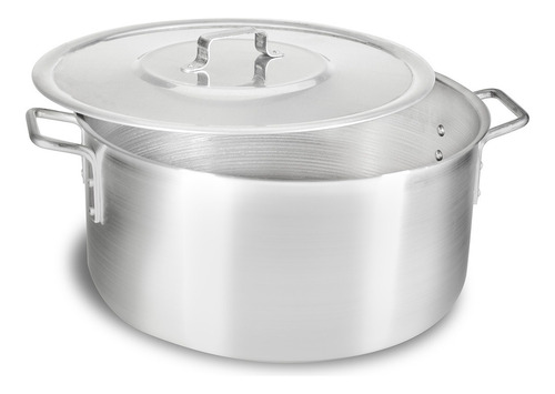 Kit Caçarola Restaurante Panela Aluminio N30 + N32 + N34 Cor Cinza